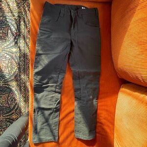 Black Straight-Leg Pants